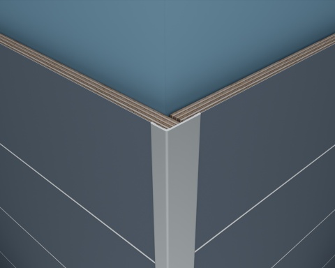 Profil końcowy "L" duży 2400x25x12mm - ALU Profil końcowy "L" duży 2400x25x12mm - ALU