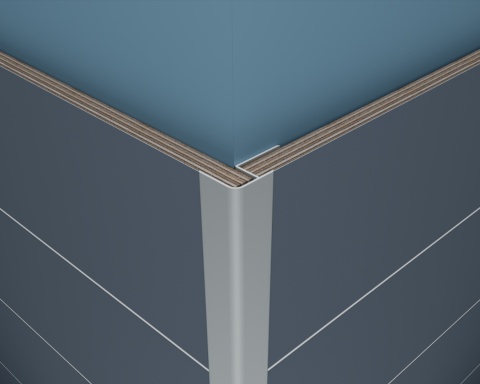 Profil narożny, zewnętrzny 90st, 2400mm - ALU Profil narożny, zewnętrzny 90st, 2400mm - ALU